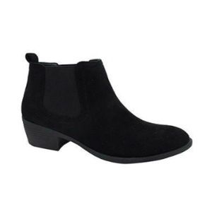 Pop Womens Emmy Booties Black Suede Size 8M